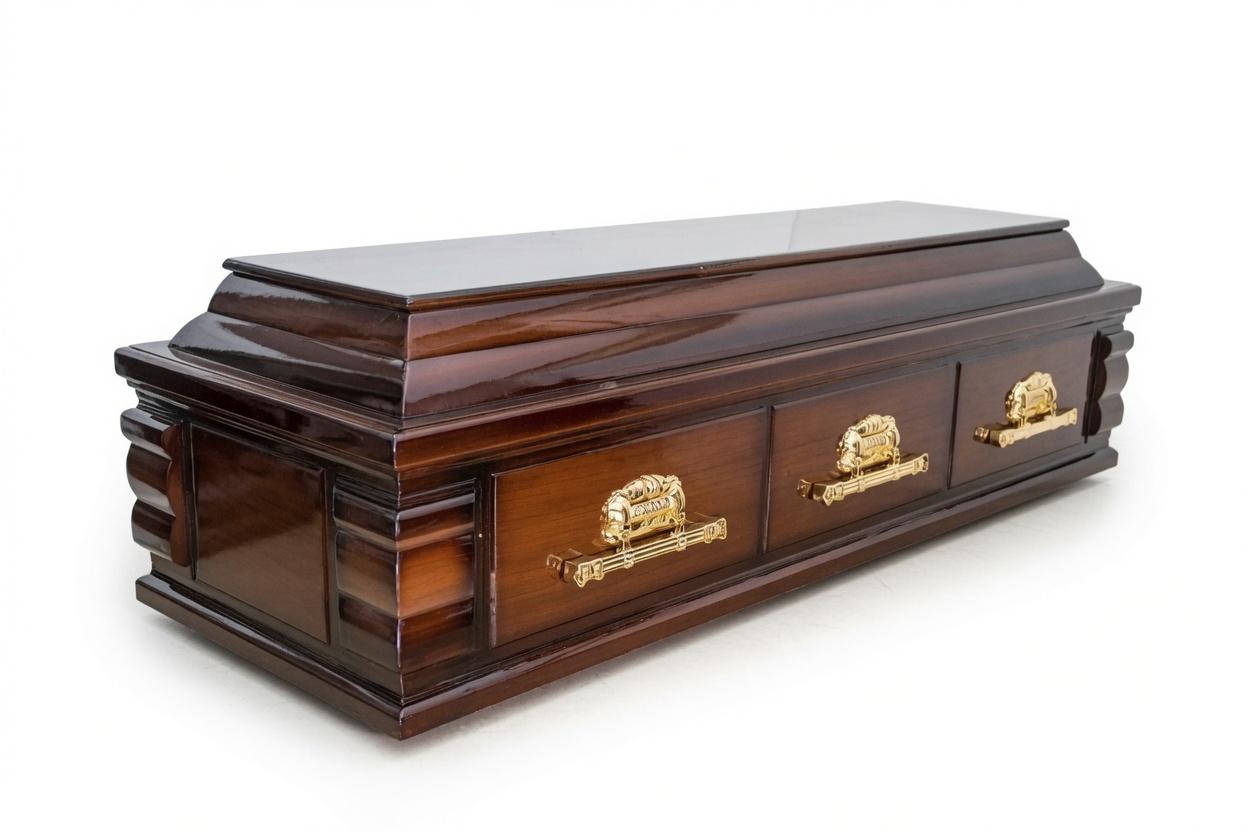 4-Sided Casket — Brown