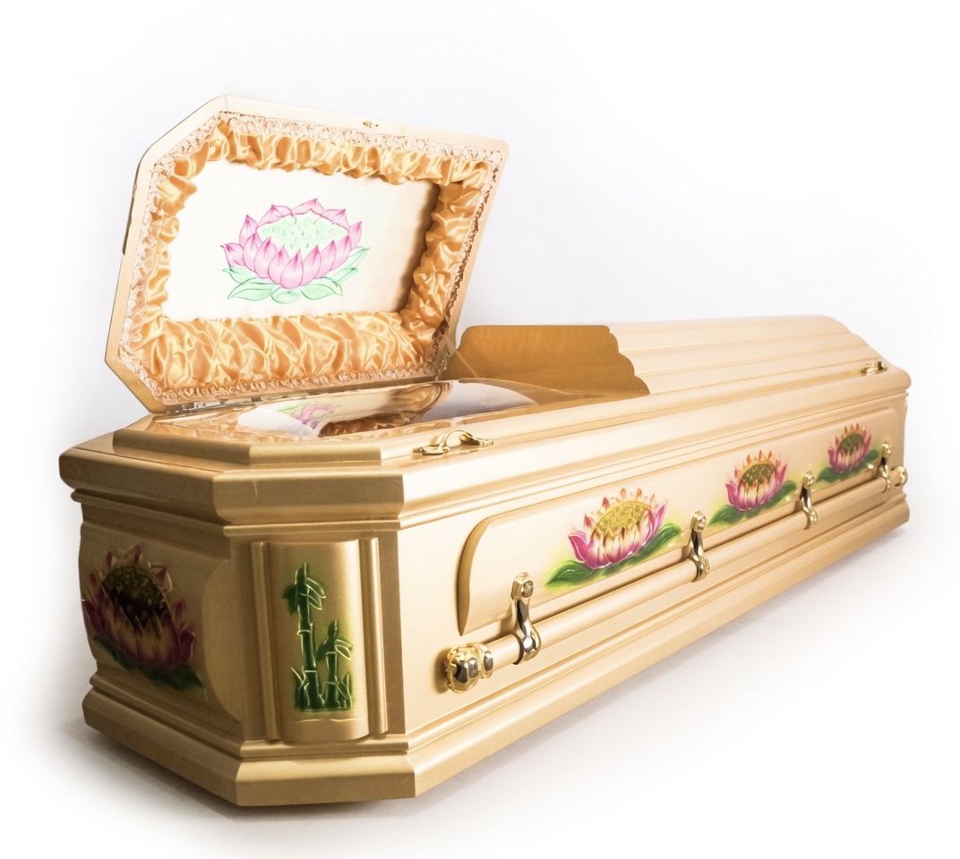 Lotus Casket — Full Gold
